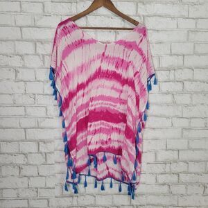 Tie dye swimsuit cover-up